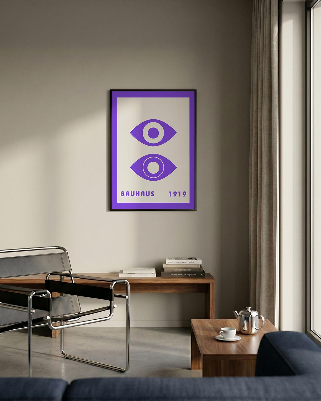 Oogvormen en lijnen Poster