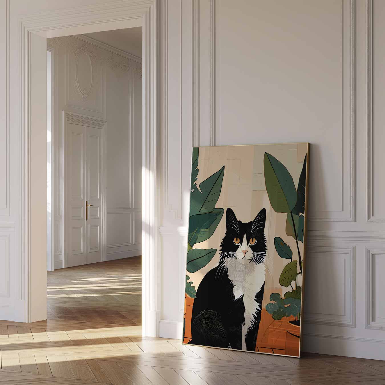 Stijlvolle Kattenwonders Poster-WallArtistic