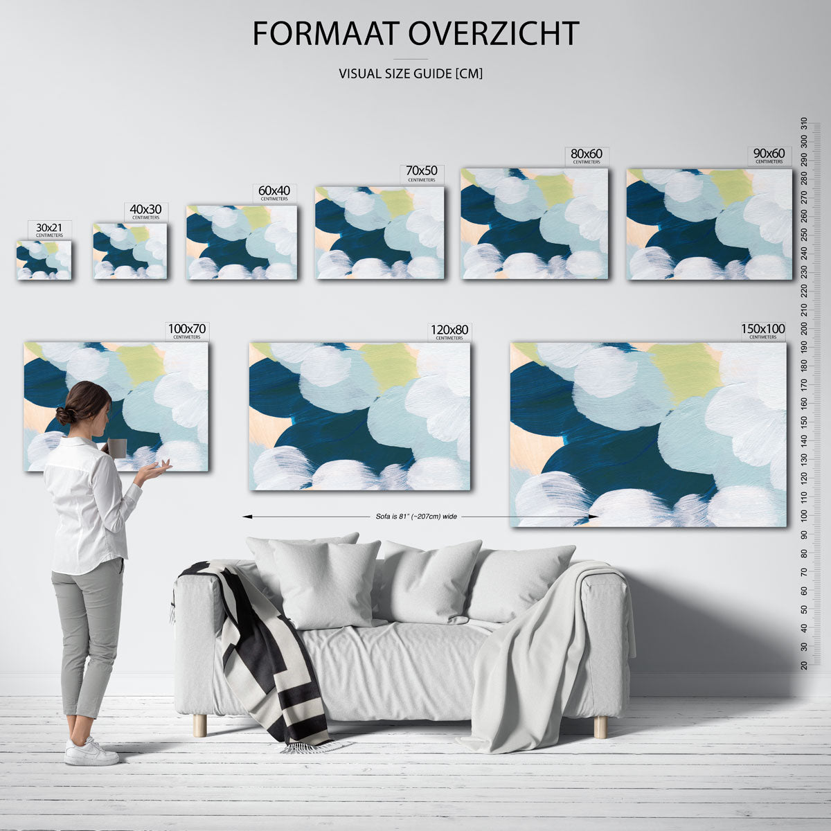 Abstracte vormen Poster