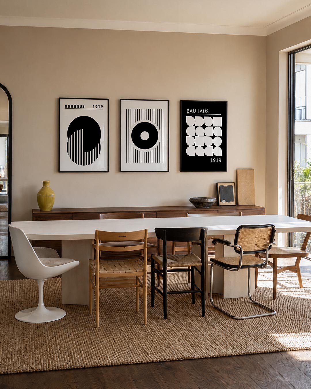 Cirkel en strepen Posterset