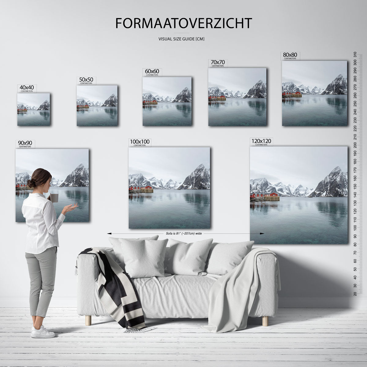 Bergen en meer Poster