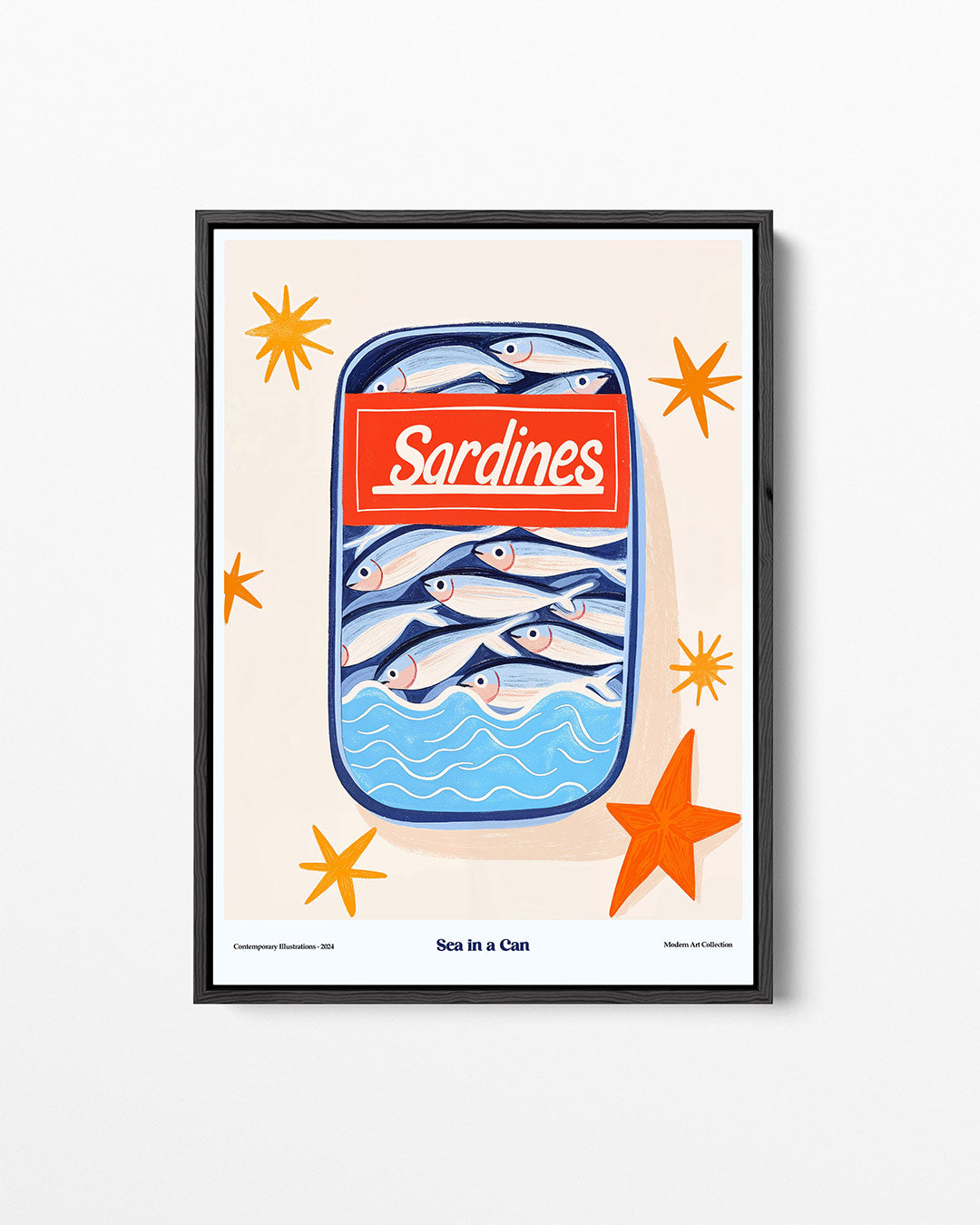 Vrolijke vis illustratie Kunstwerk