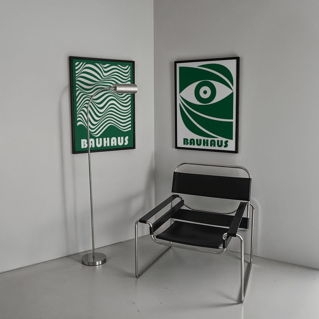 Golvend lijnenspel Posterset