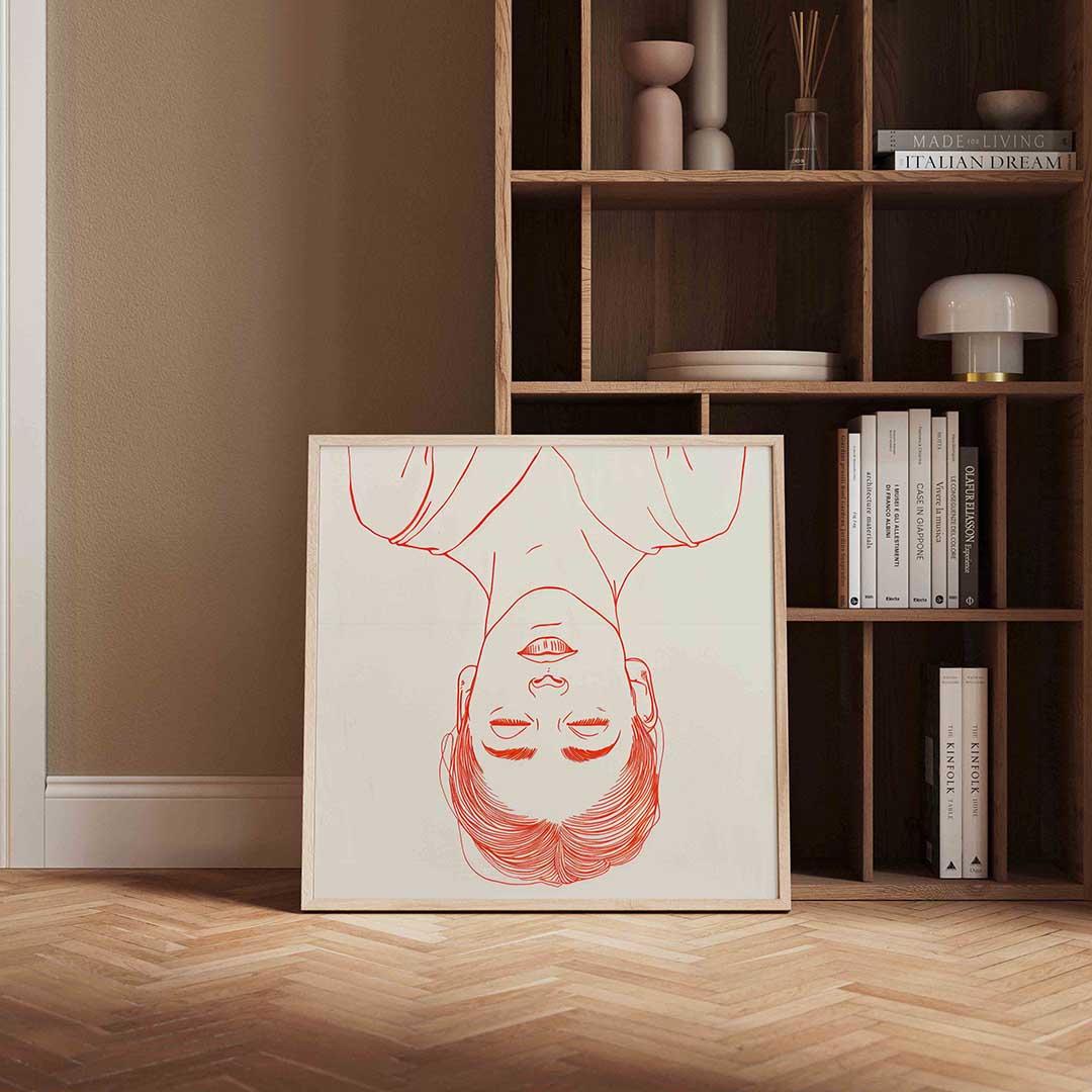 Omgekeerd gezicht Poster