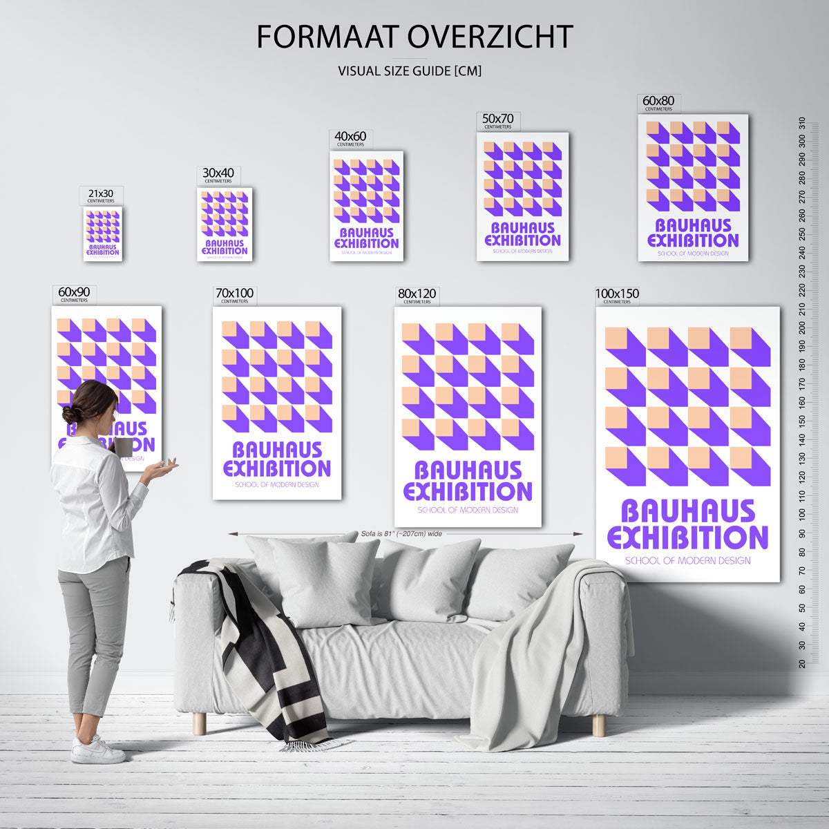 Vorm en schaduw Poster