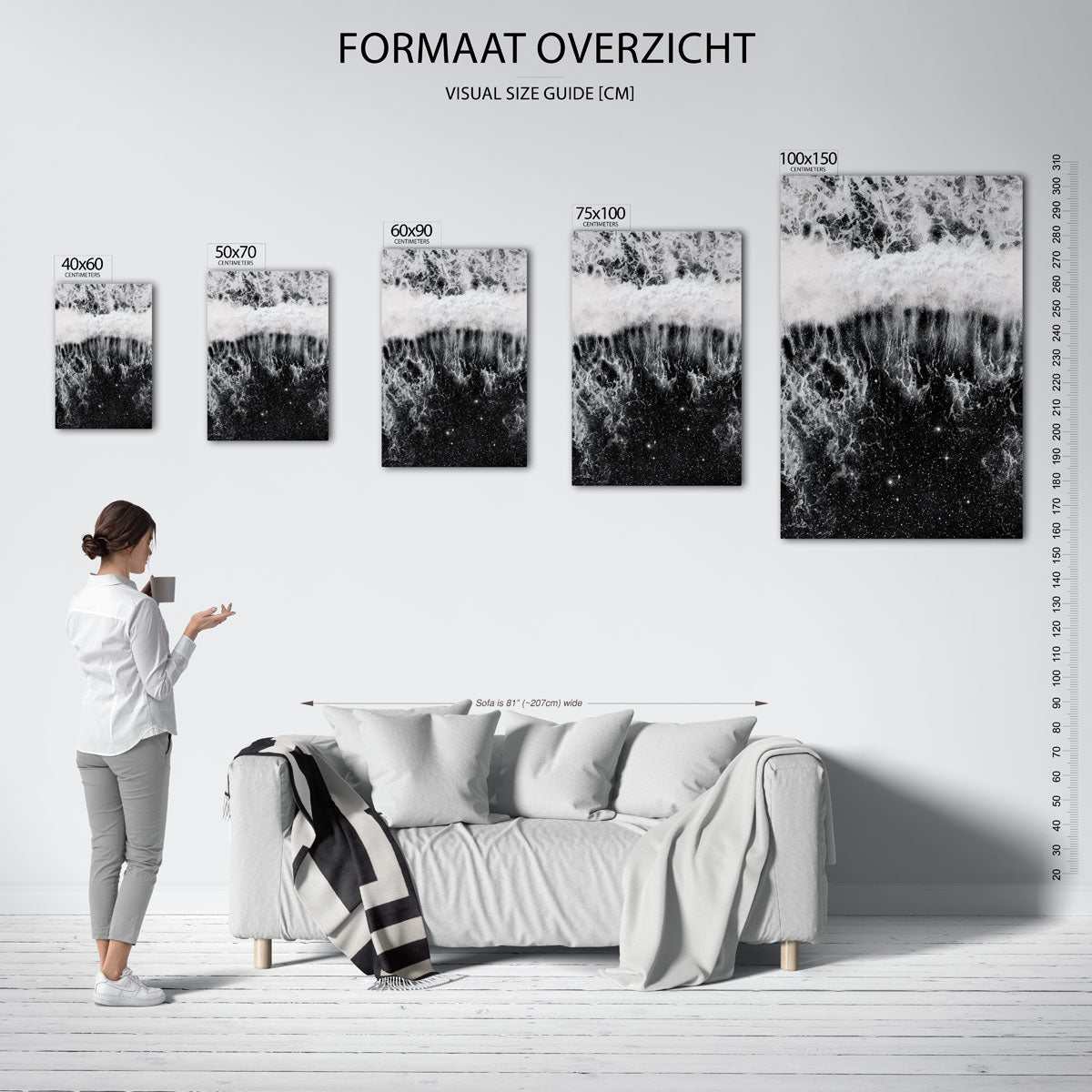 Kosmische golf Kunstwerk