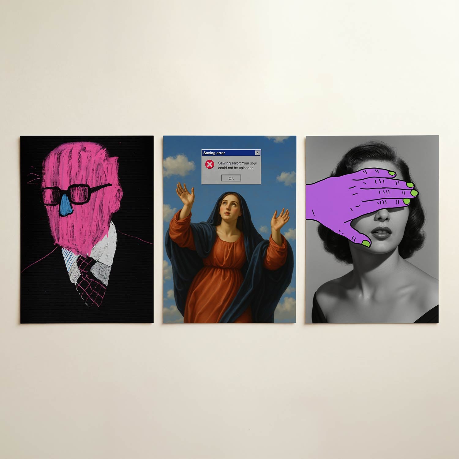 Kleurrijke portretvormen Posterset