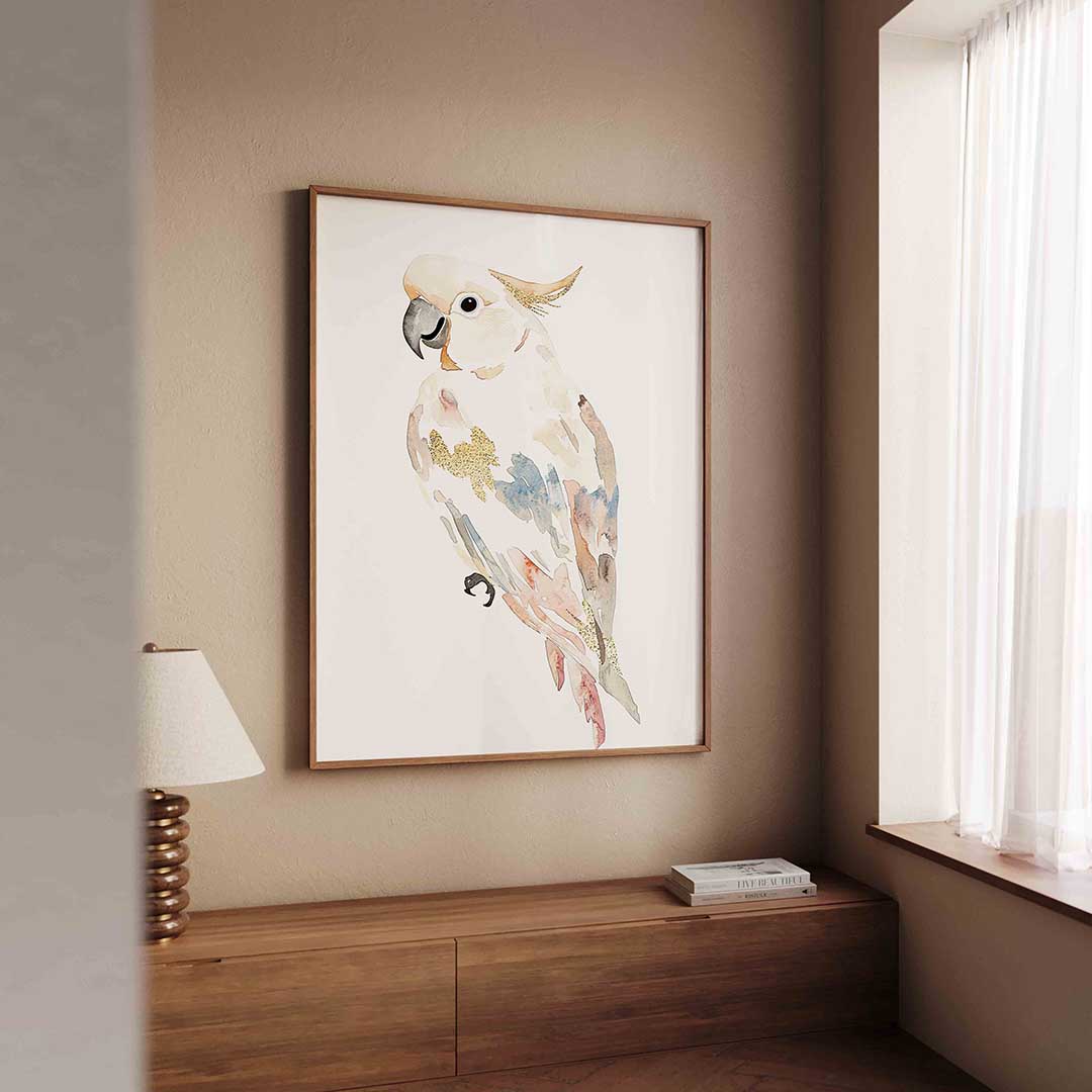 Papegaai aquarel Poster