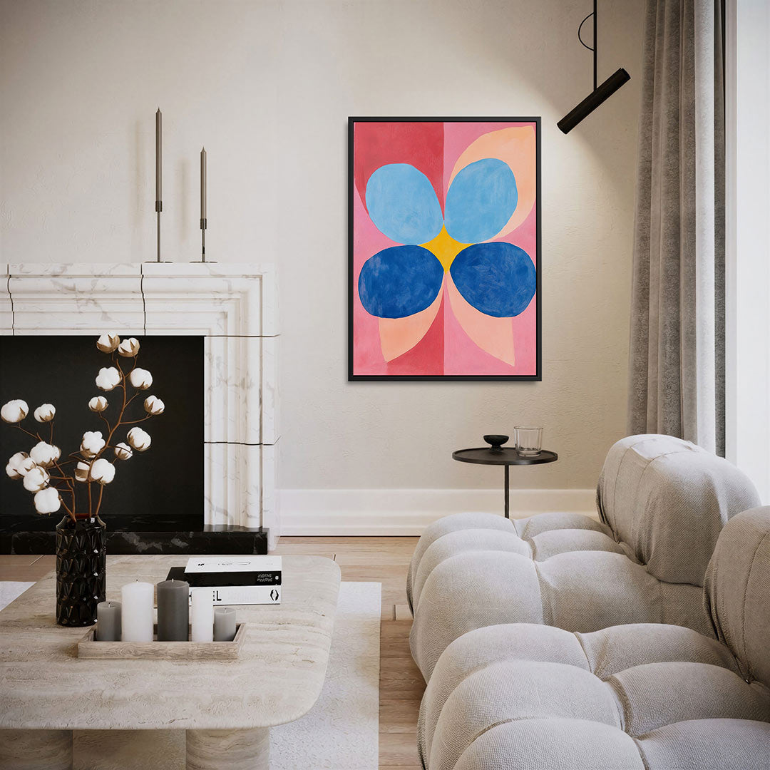 Vormenspel met kleuren Kunstwerk