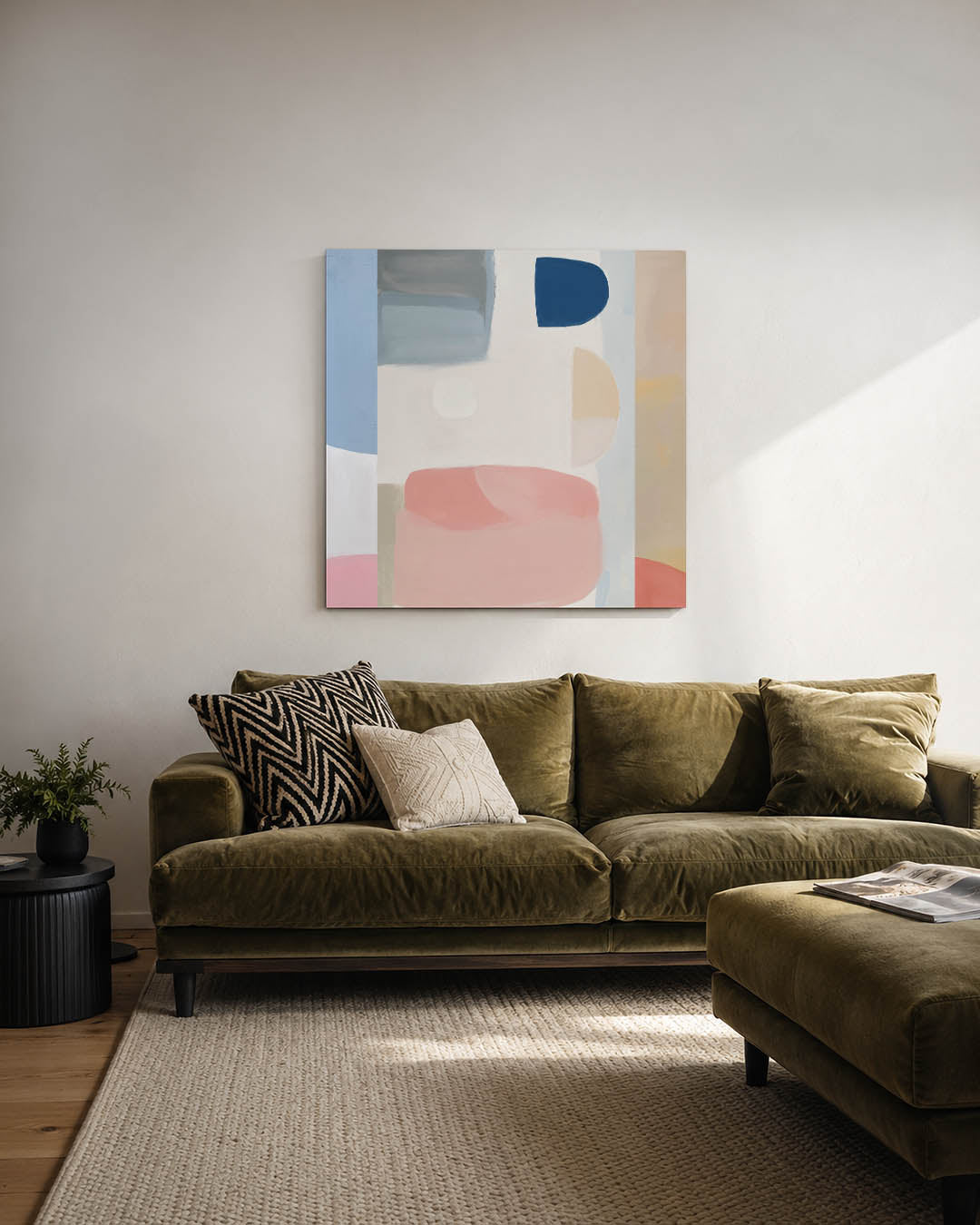 Vormenspel in kleur Kunstwerk