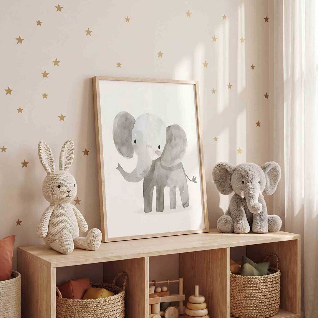 Schattige olifant Poster
