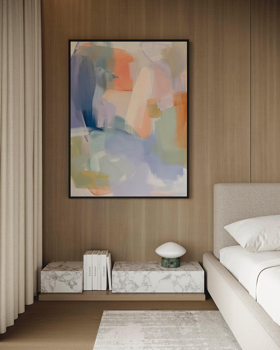 Kleurrijke vormen Kunstwerk