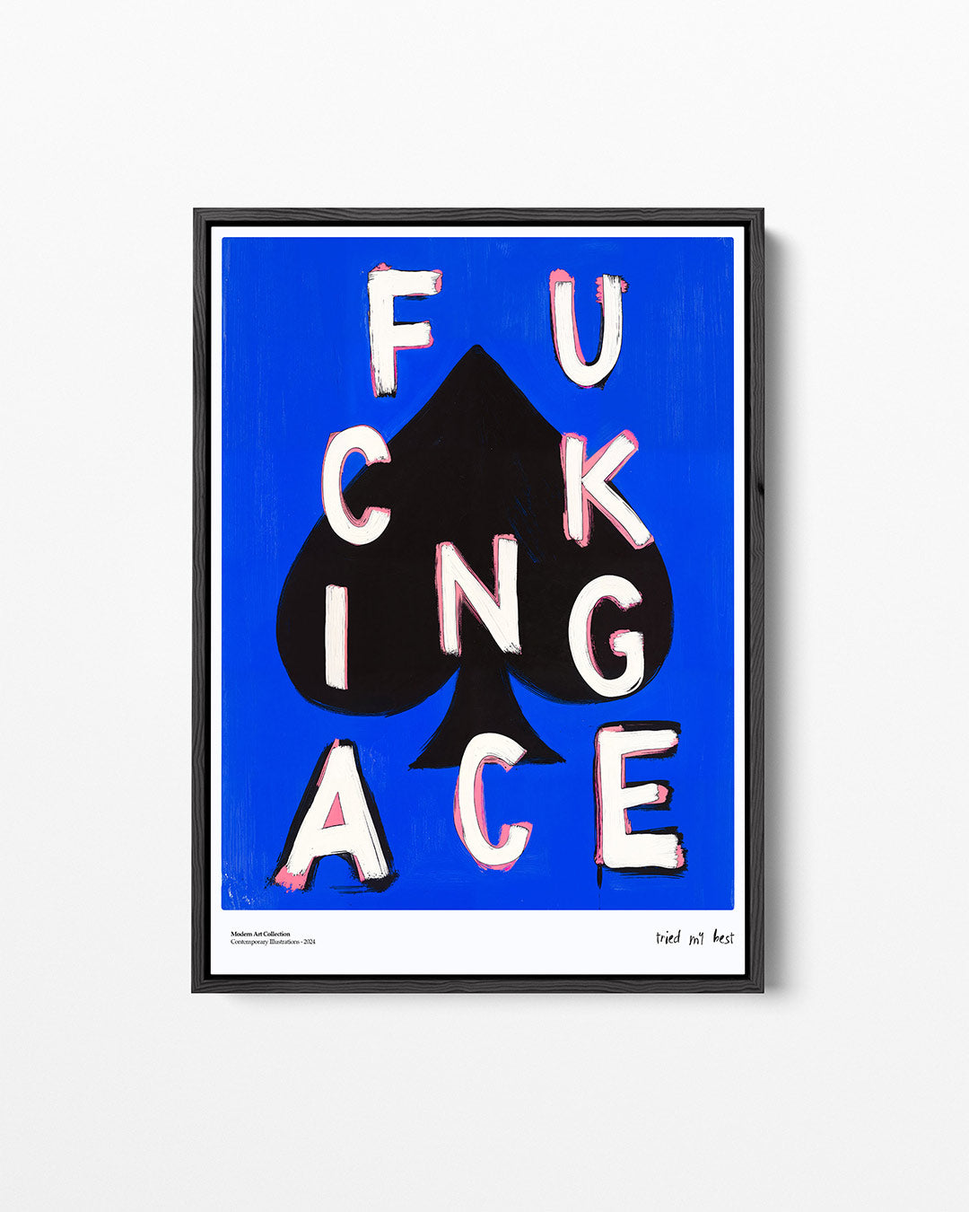 Speelse typografie Kunstwerk