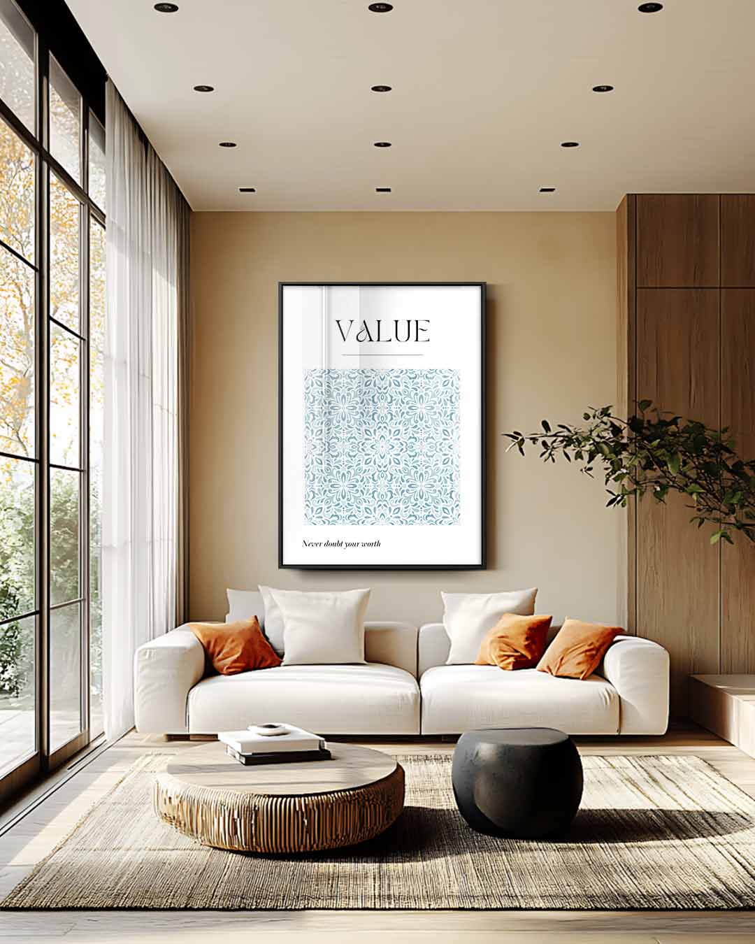 Inspirerende Waardeposter Kunstwerk-canvas-dibond-plexiglas-wanddecoratie-WallArtistic