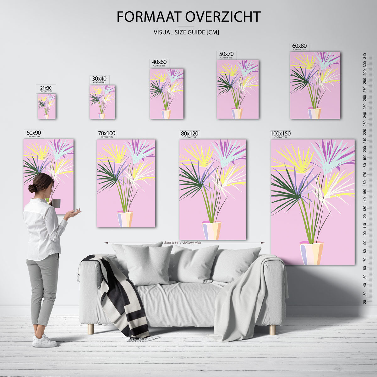 Gekleurde bladeren Poster