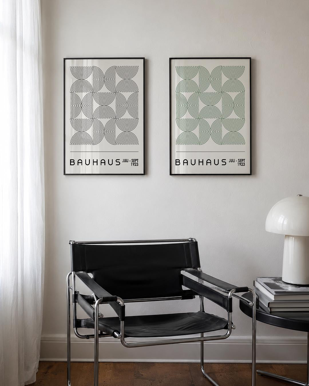 Cirkelritme en lijnen Posterset