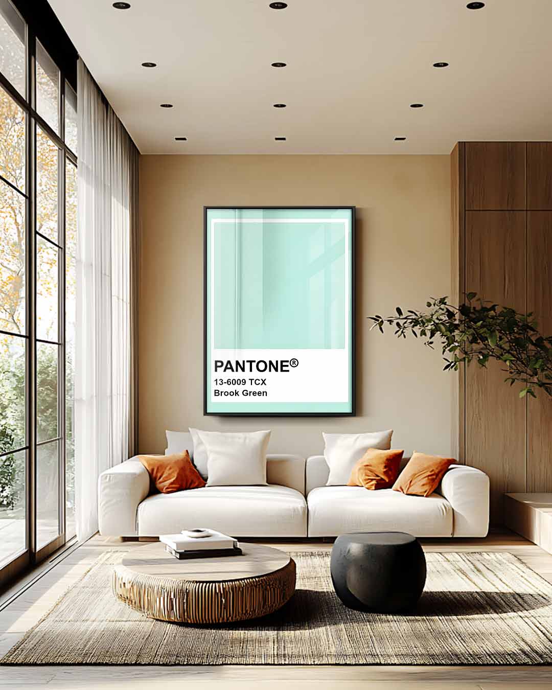 Frisse Bries Groen Kunstwerk-canvas-dibond-plexiglas-wanddecoratie-WallArtistic