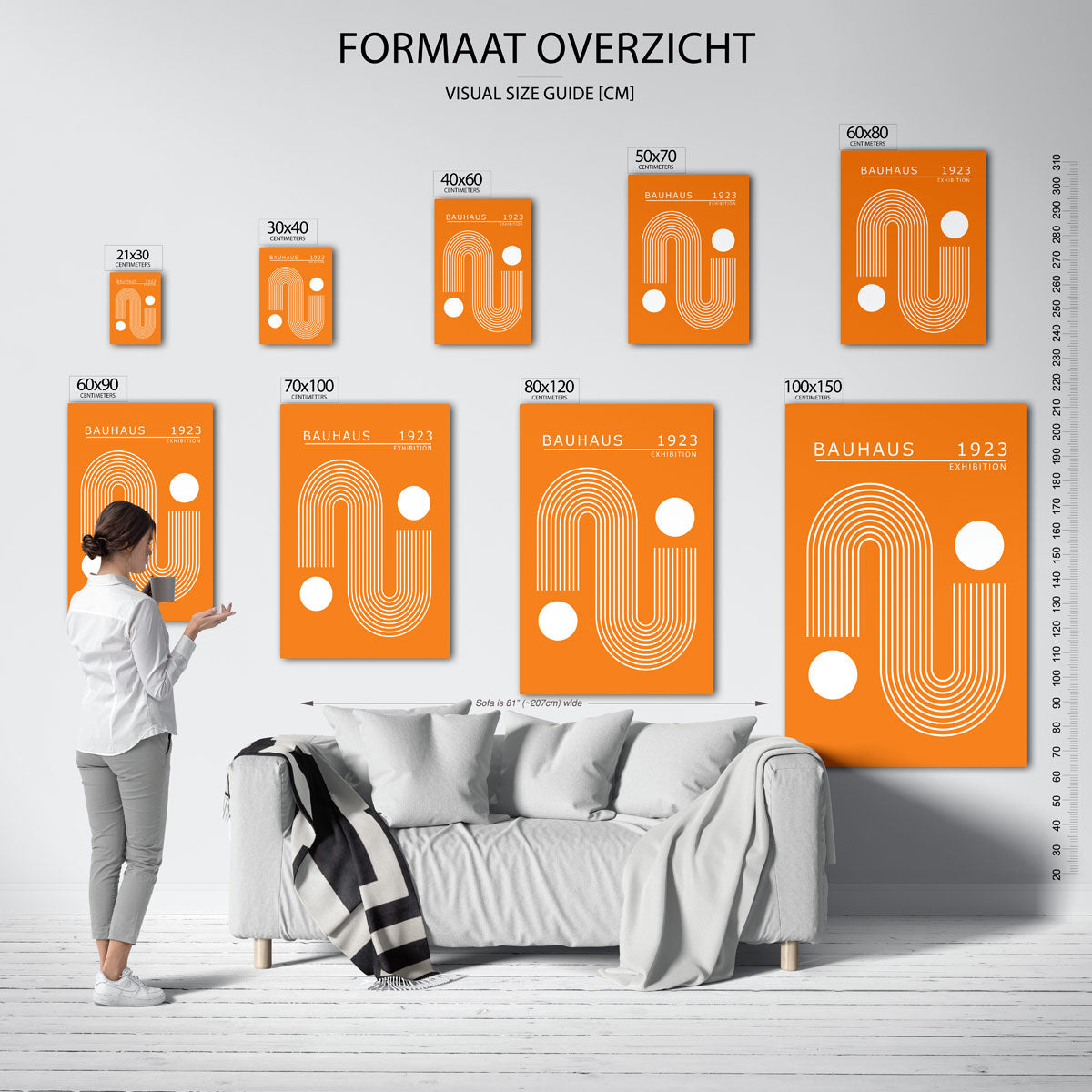 Lijnen en cirkels Poster
