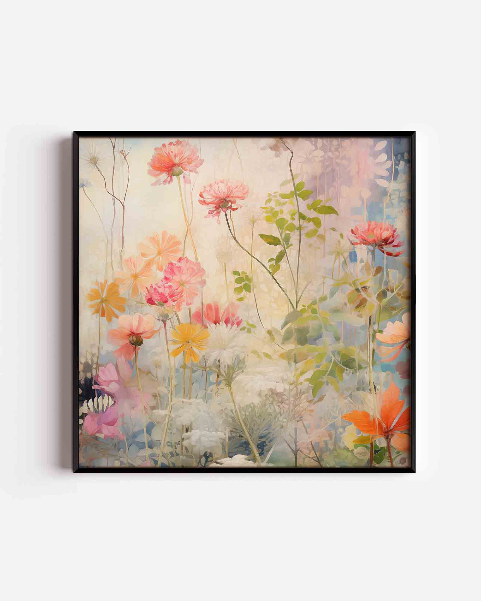 Bloemen en bladeren Poster