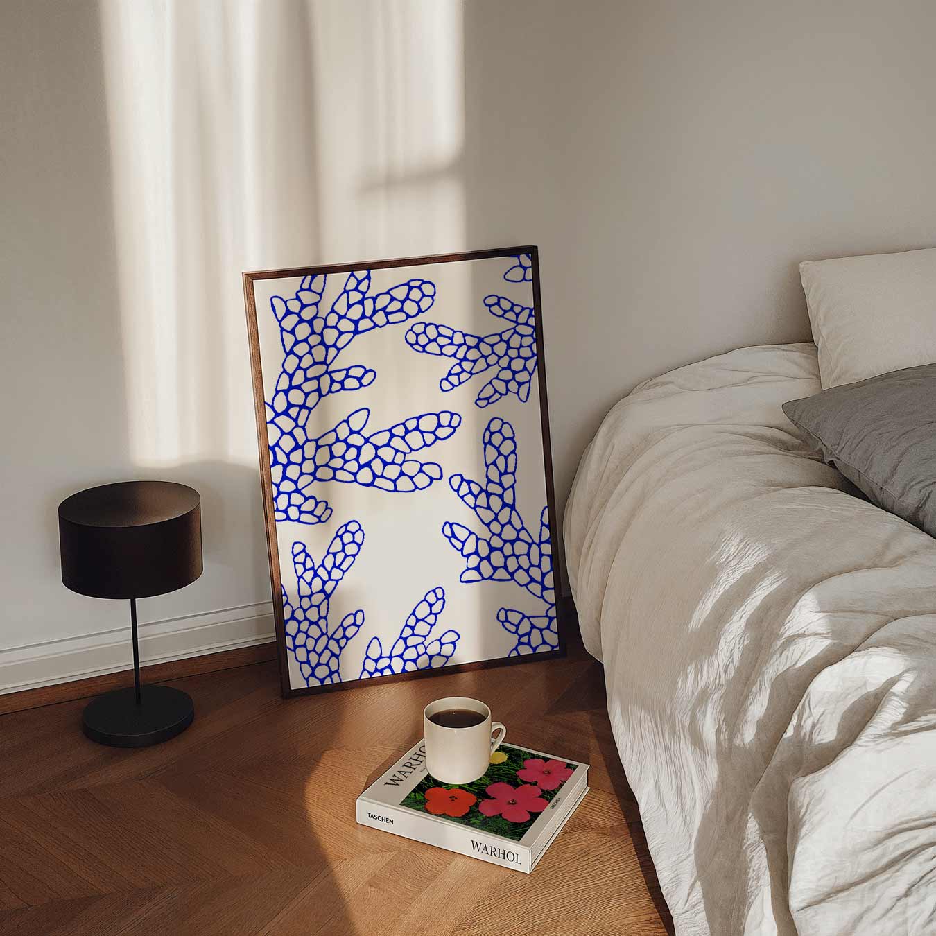 Trendy Koraalprint Poster-WallArtistic
