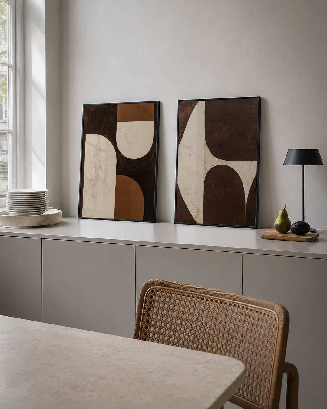 Vorm en kleurvlakken Posterset