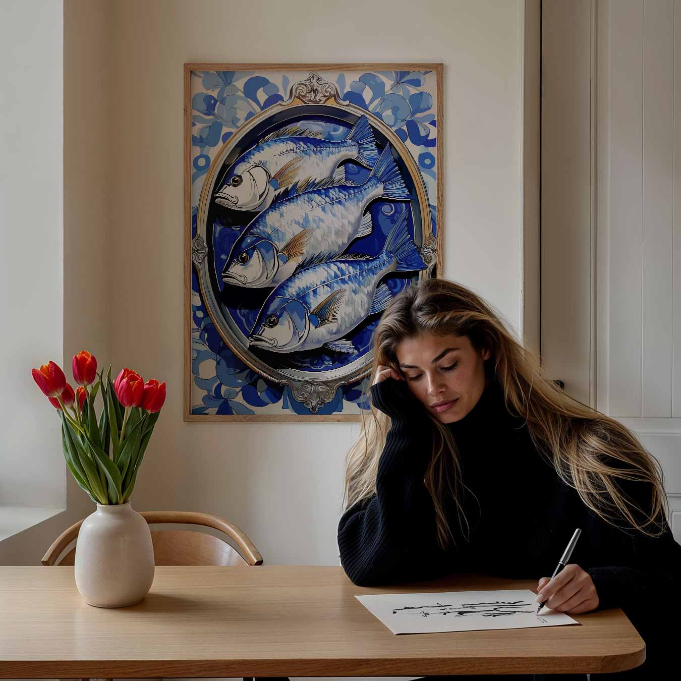 Vrolijke Vissen Wandkunst Poster-WallArtistic