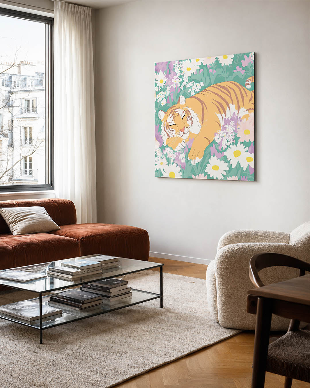 Dromerige tijger Kunstwerk