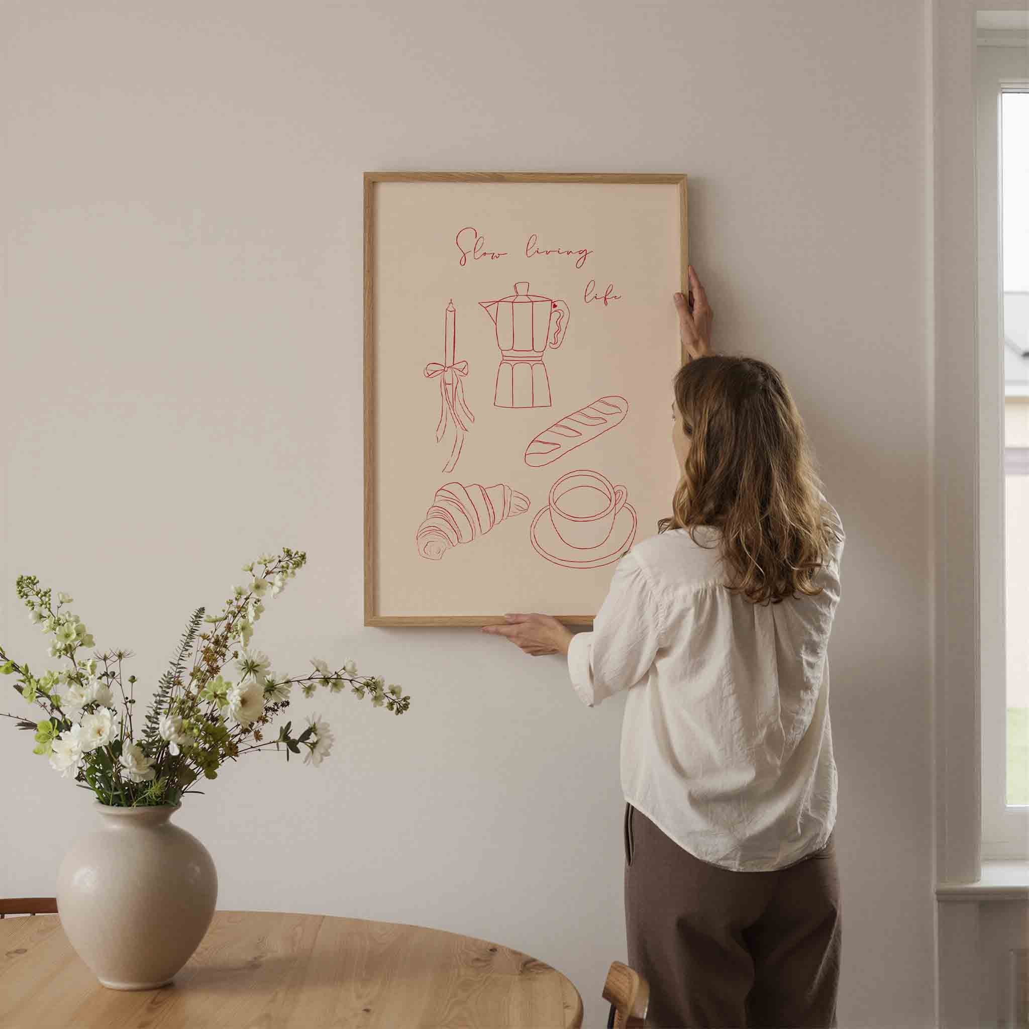 Slow living life Poster