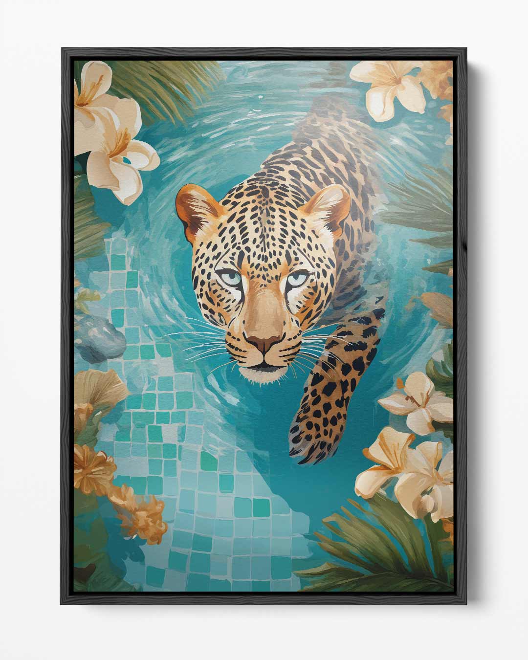 Majestätischer Leopard in den Tropen (Kunstwerk)