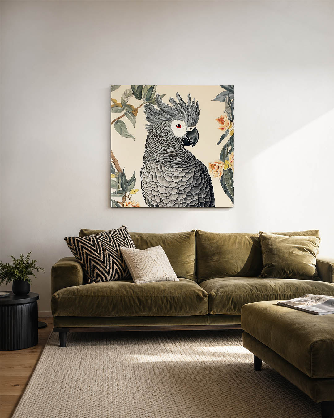 Exotische vogel illustratie Kunstwerk