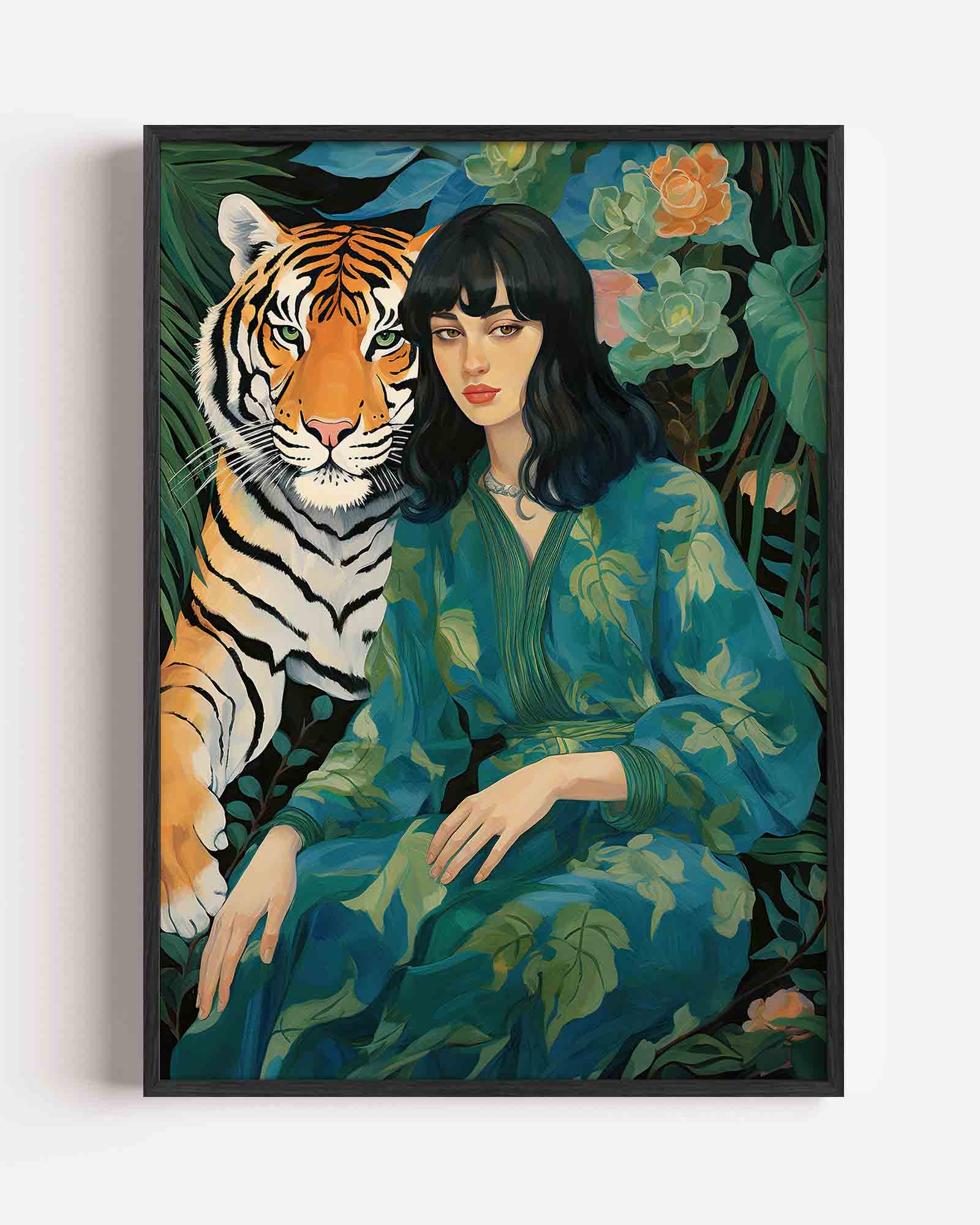 Vrouw en tijger Poster