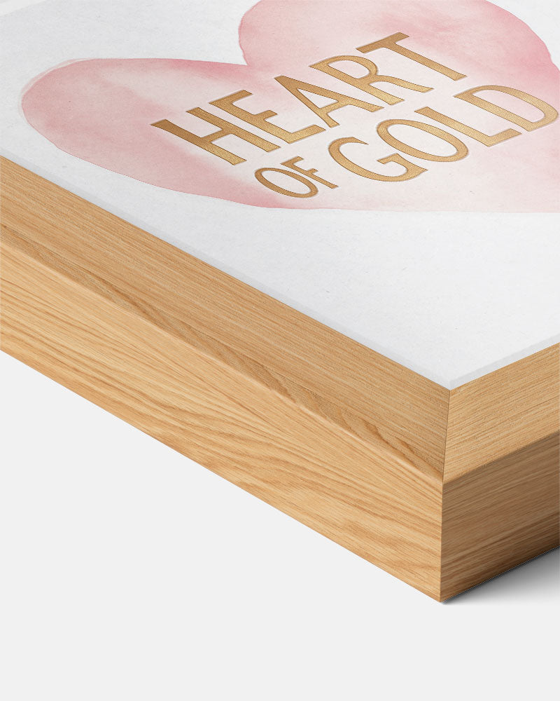 Hart van Goud Poster-WallArtistic