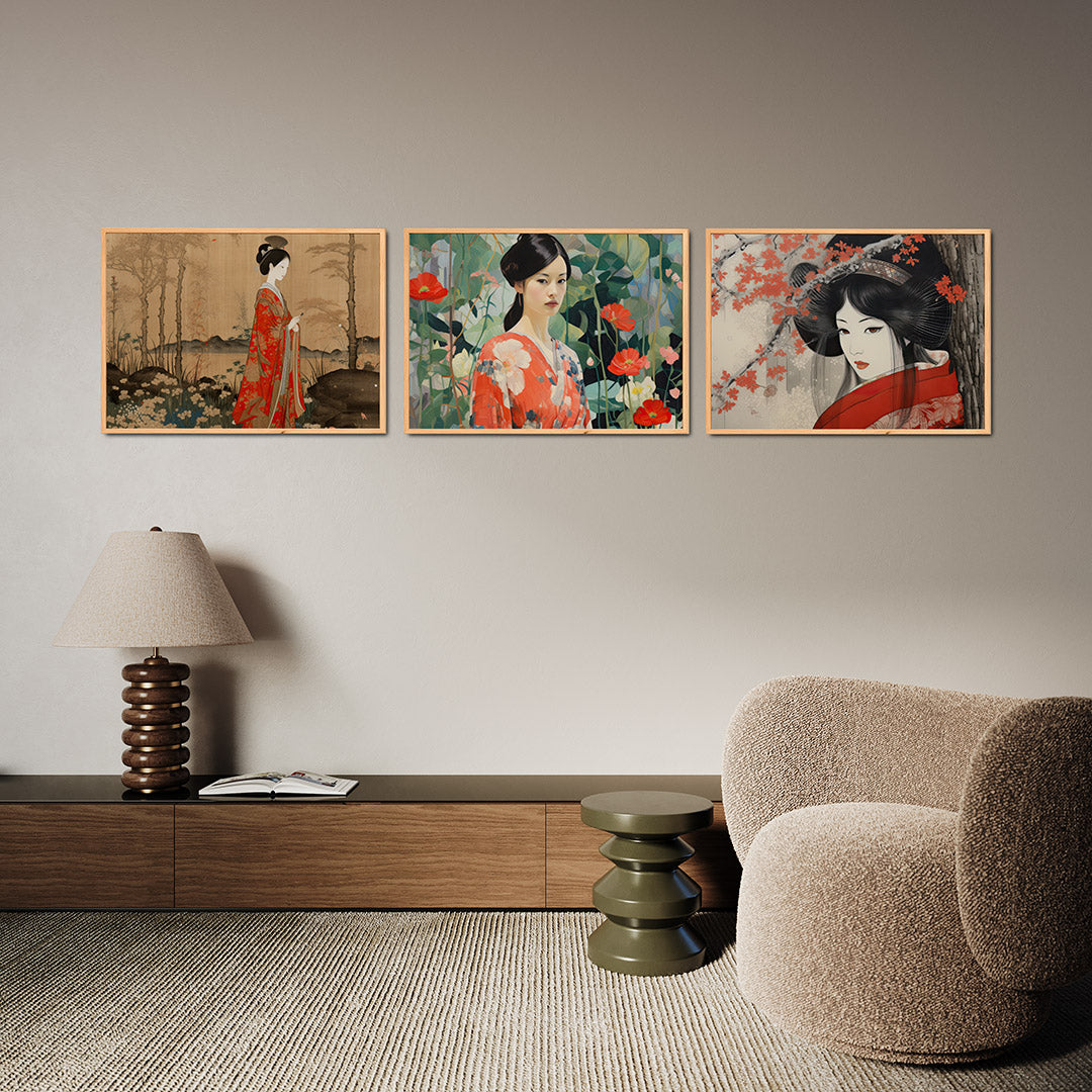 Elegante kleurvlakken Posterset