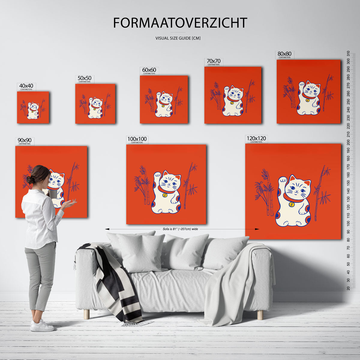 Geluksbrenger kat Poster