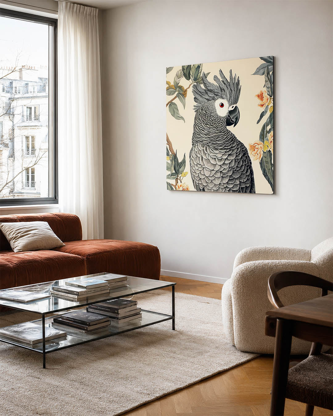 Exotische vogel illustratie Kunstwerk