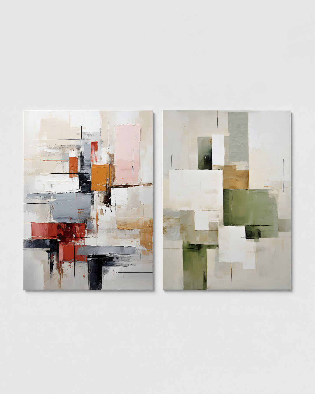 Kleurvlakken en lijnen Posterset