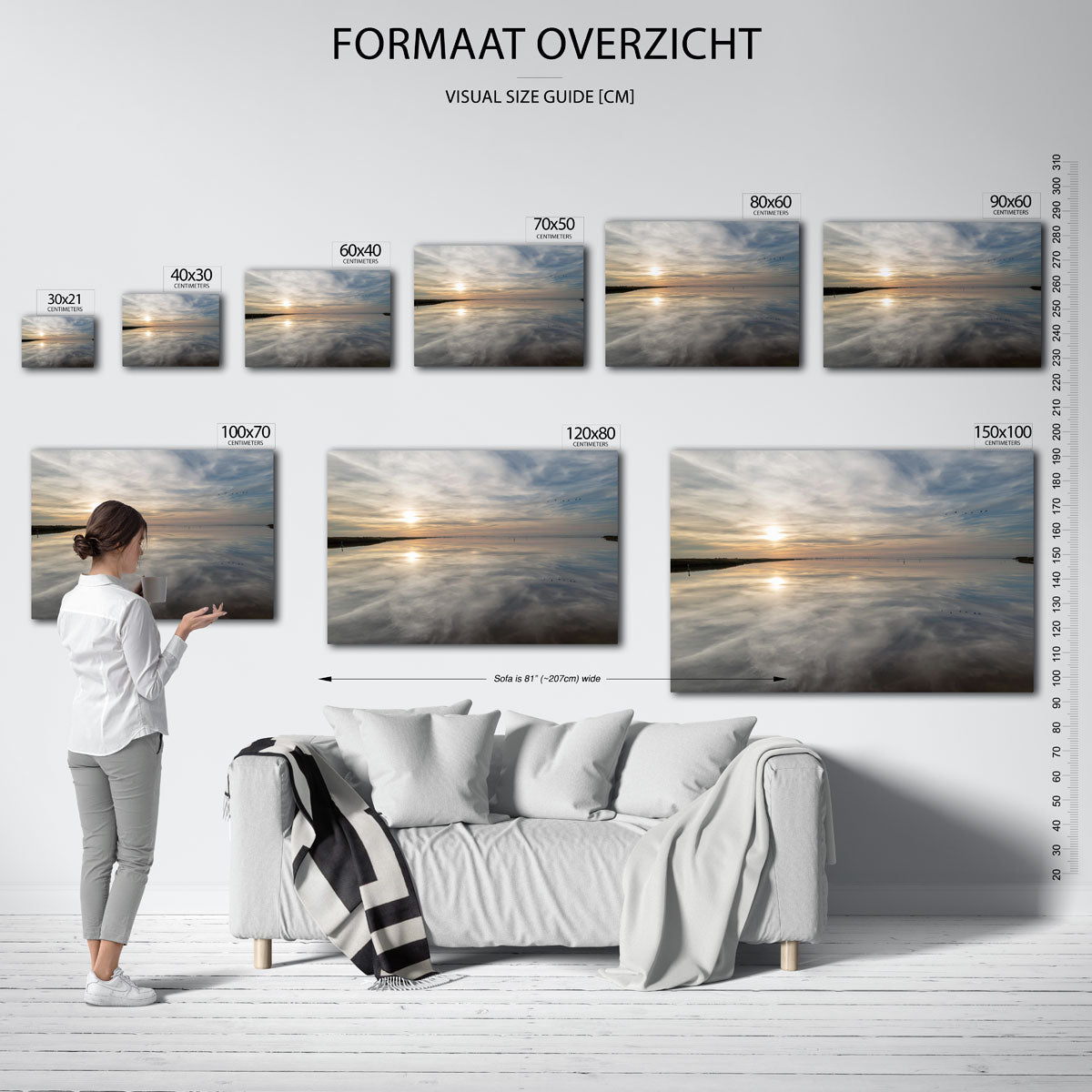 Rustige zonsondergang Poster
