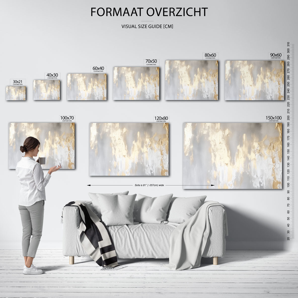 Gouden textuur Poster