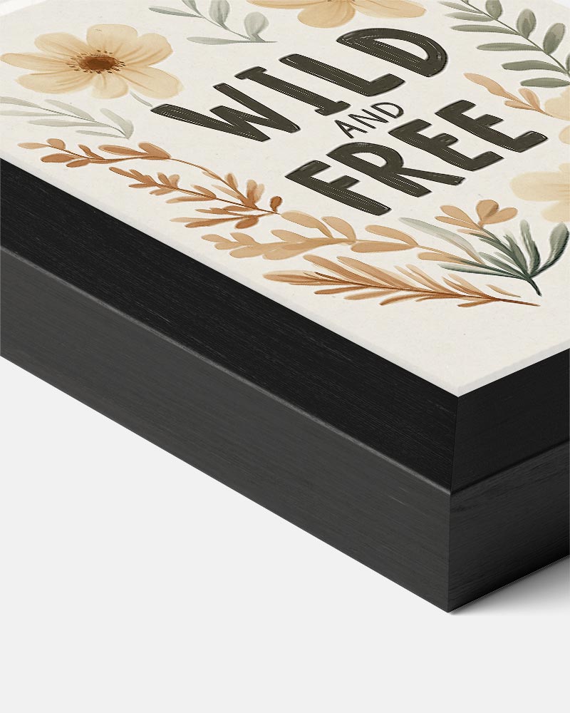 Wild and Free Bloemenposter-WallArtistic