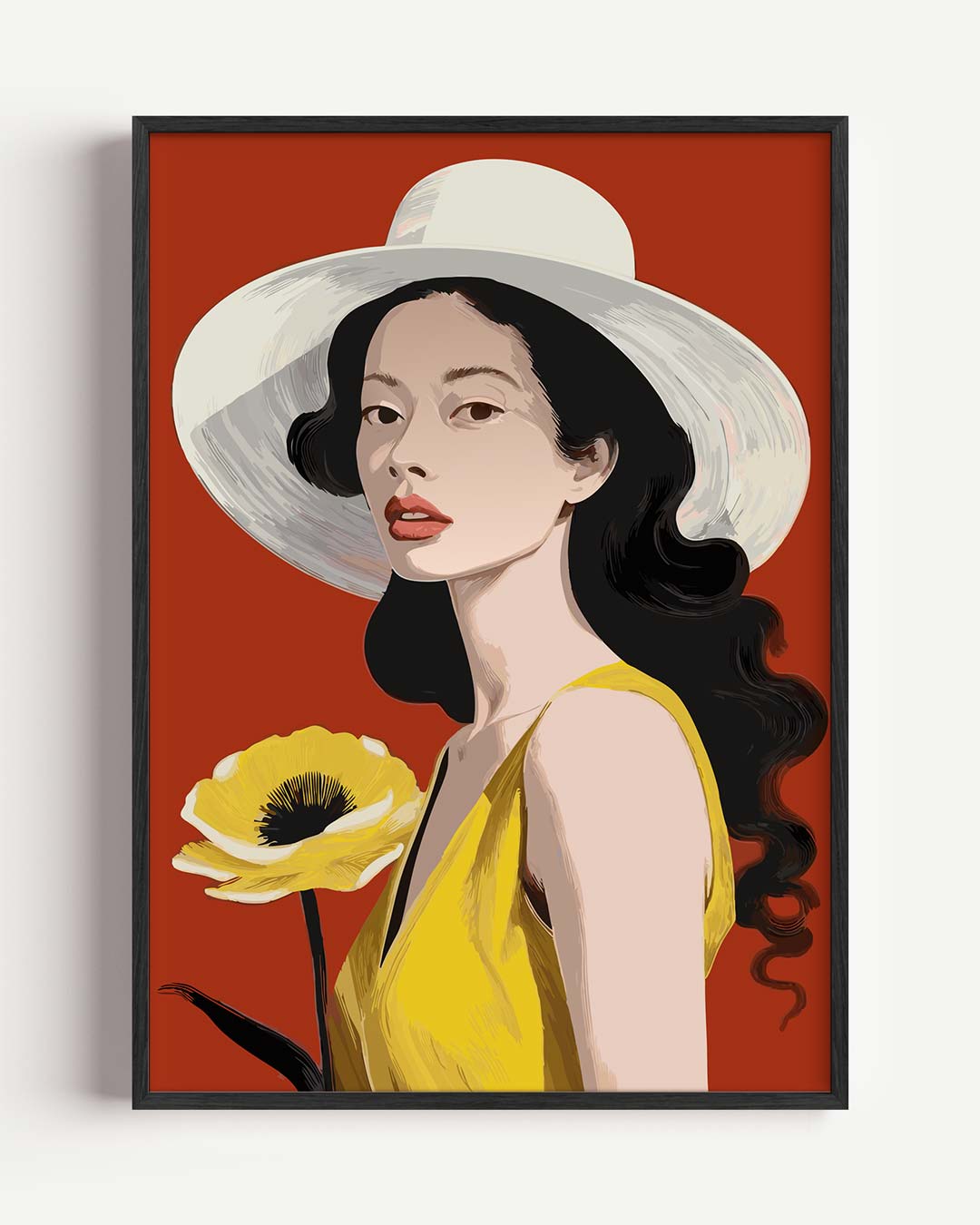 Vrouwelijke Elegantie Poster-WallArtistic