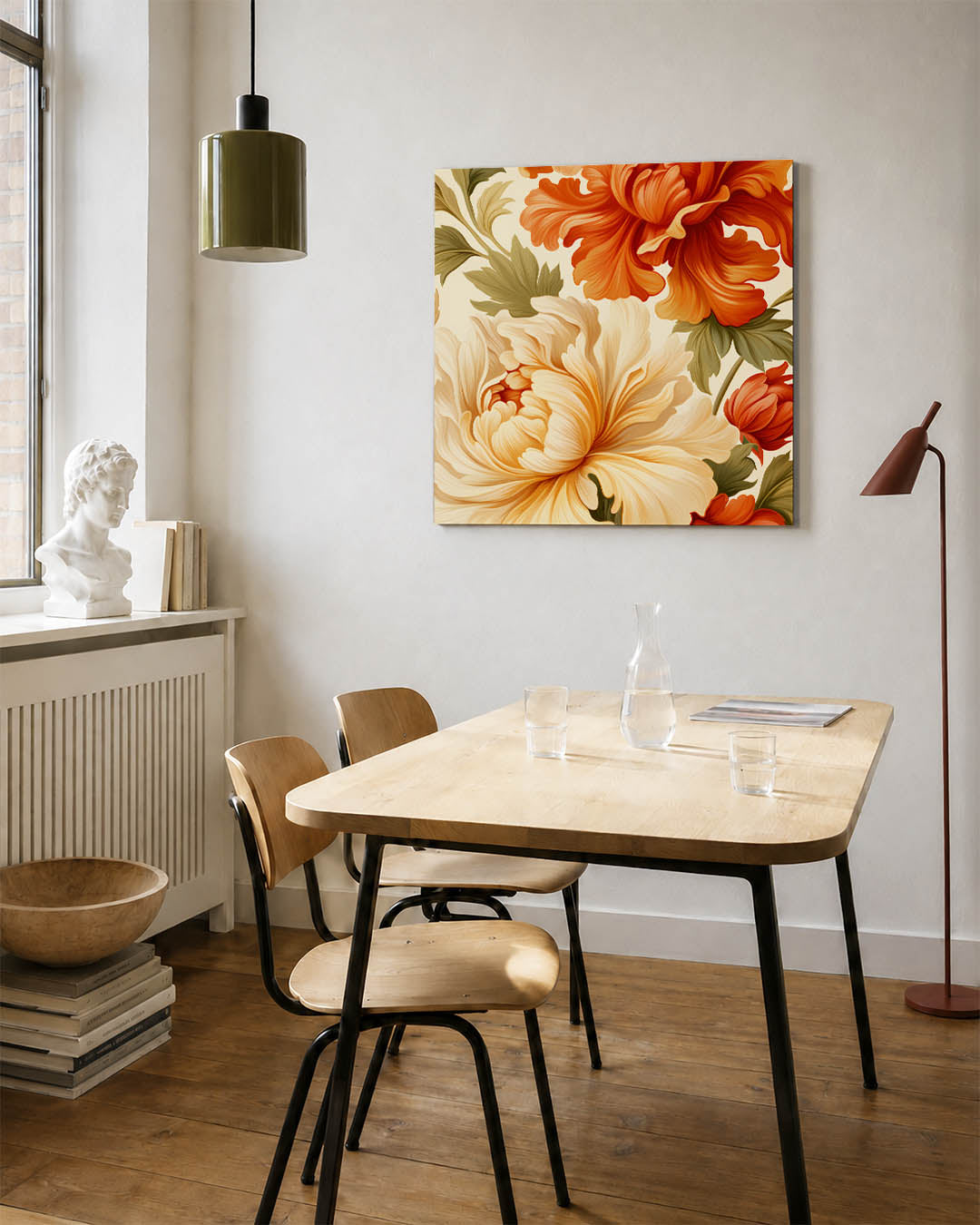 Bloemrijke compositie Kunstwerk