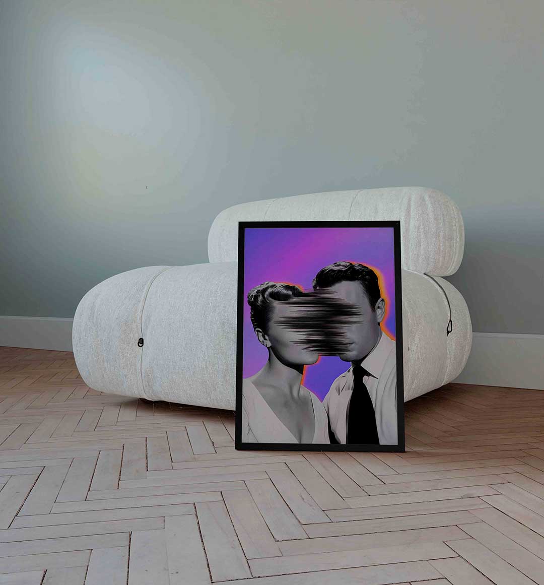 Geabstraheerd portret Poster