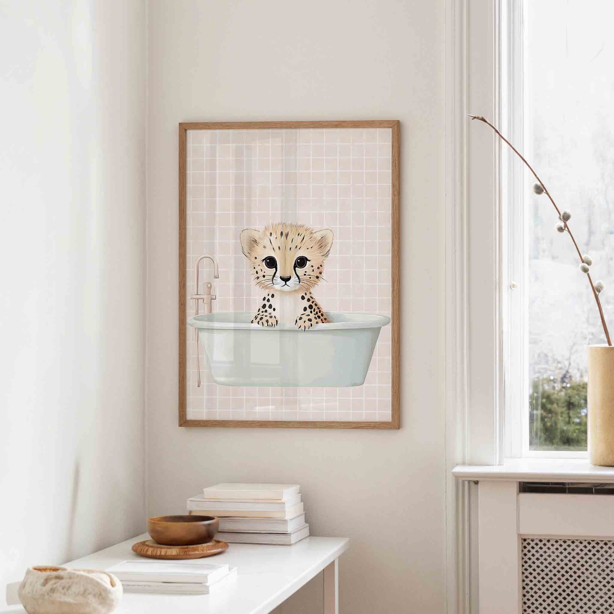 Cheetah in bad Poster