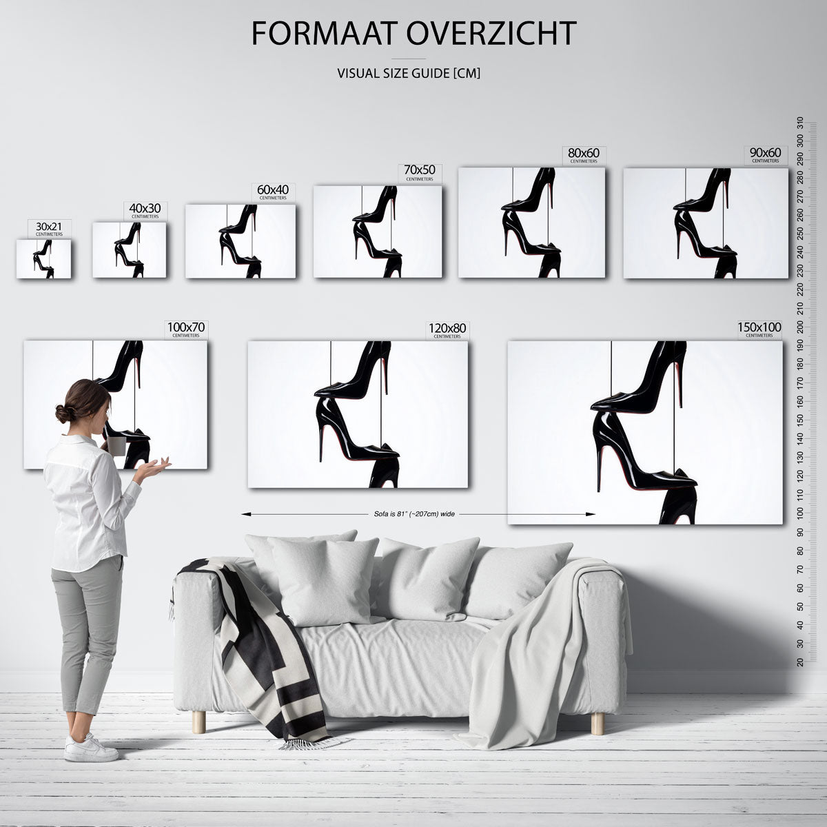 Zwarte hakken Poster