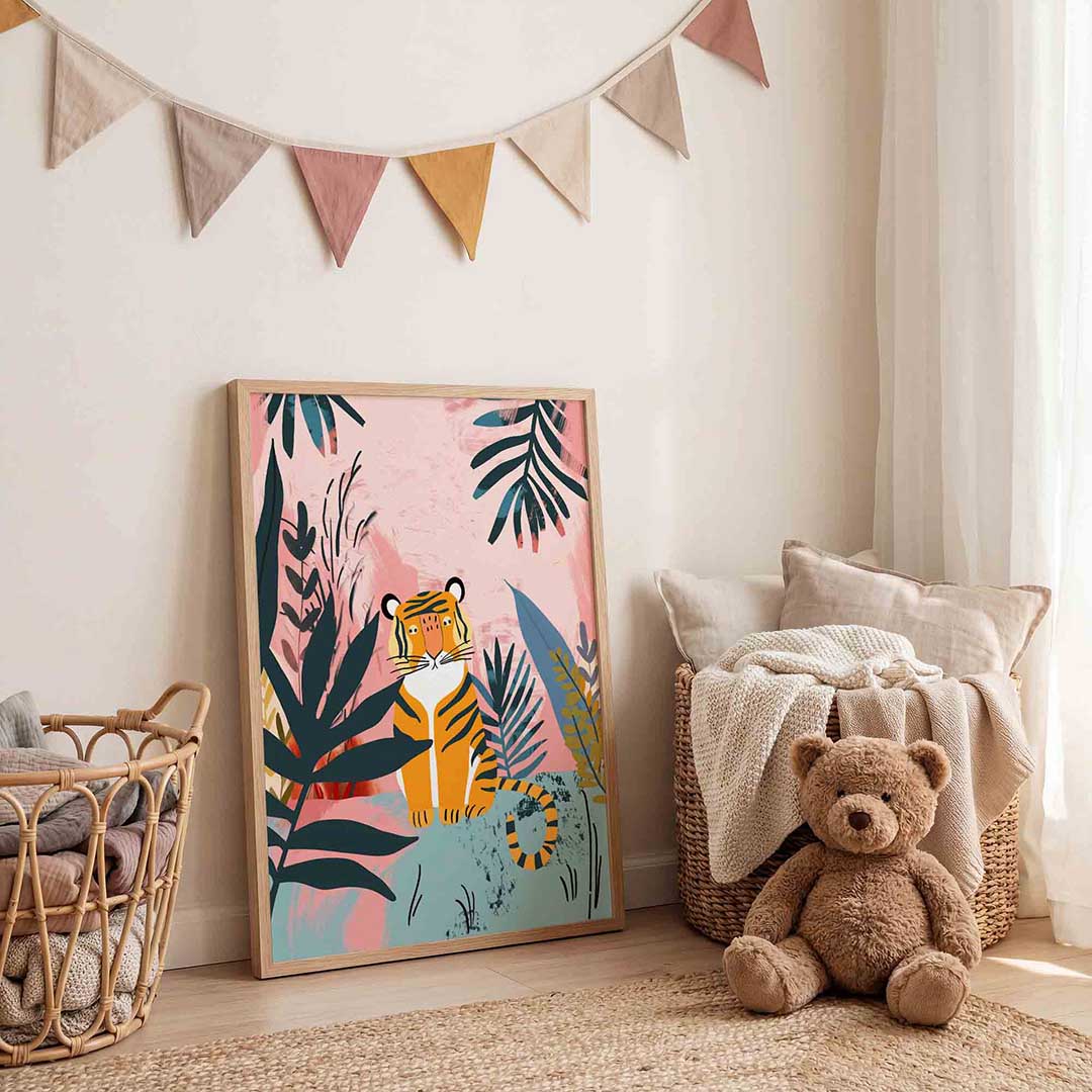 Tijger in jungle Poster