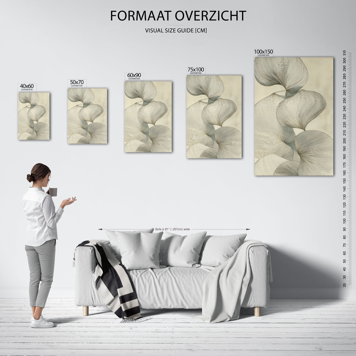 Organische lijnvormen Kunstwerk