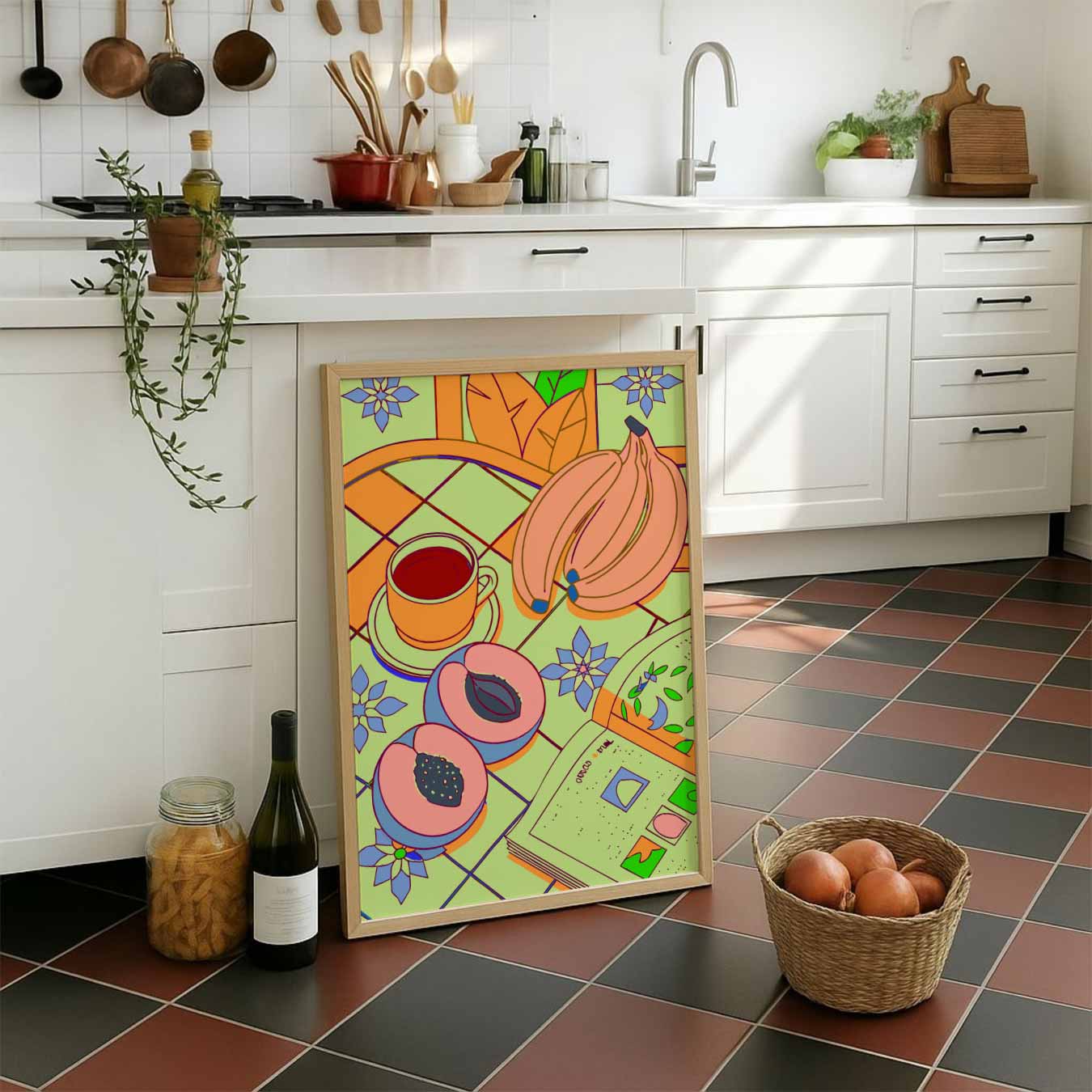 Kleurrijk Ontbijt Moment Poster-WallArtistic