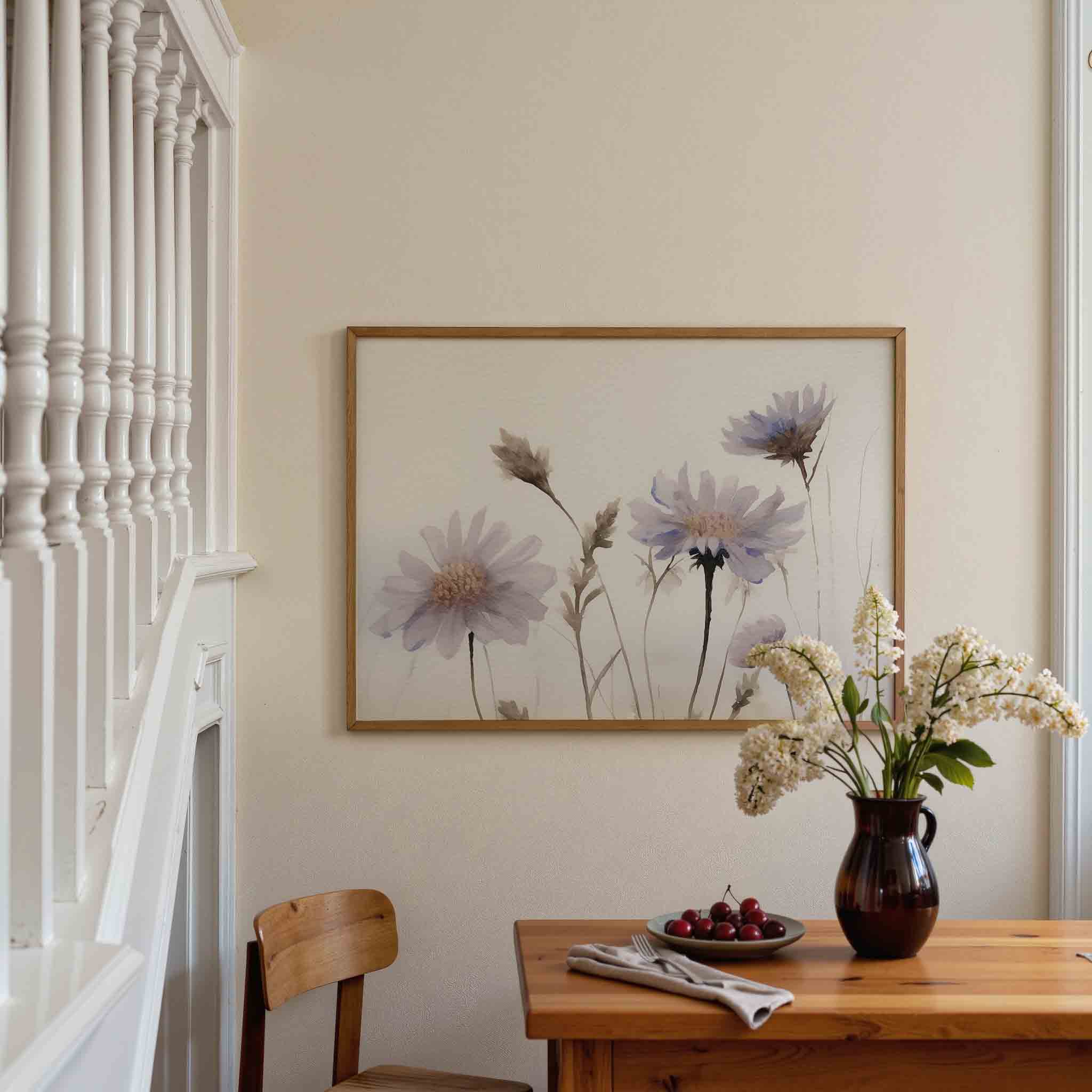 Bloemen in zachte tinten Poster