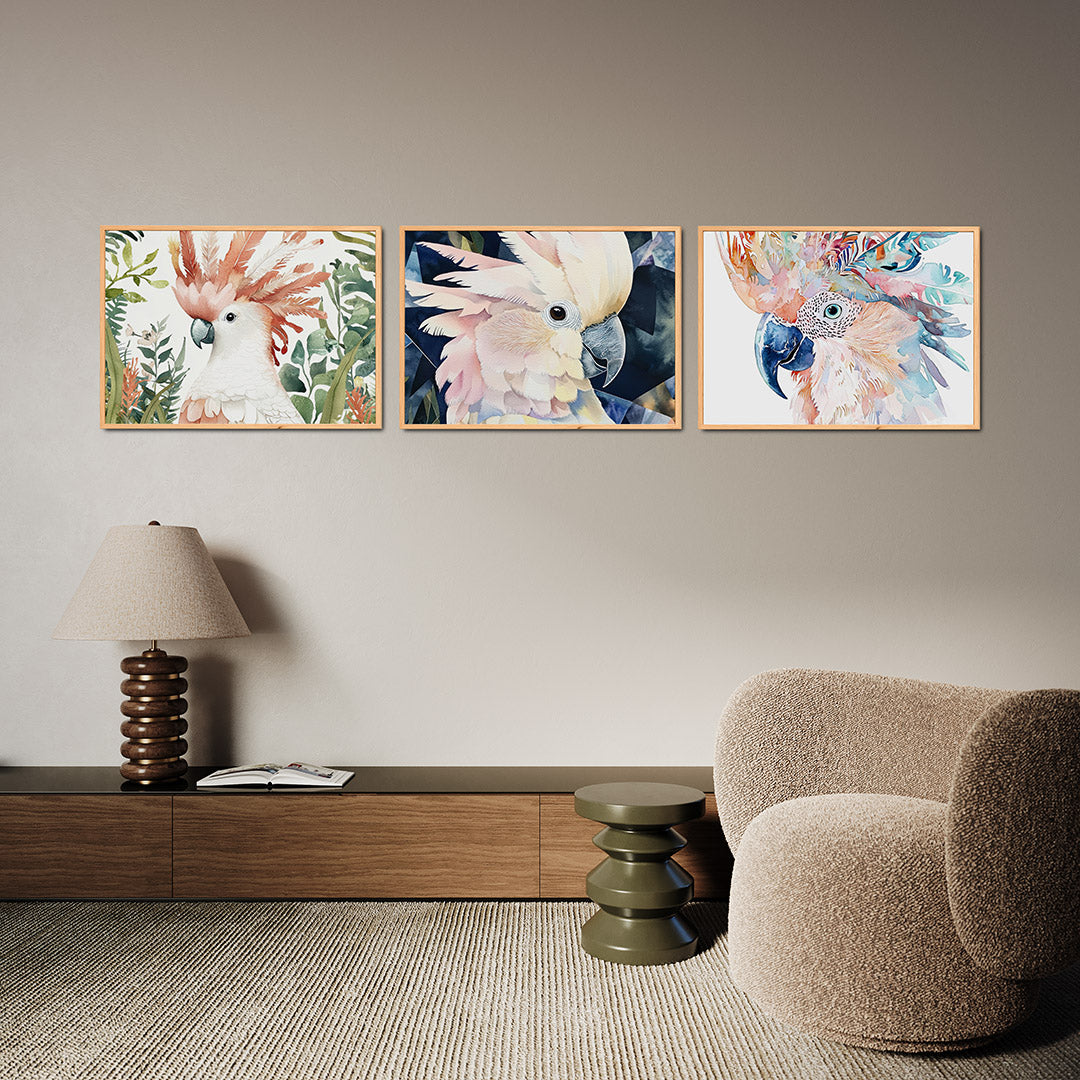 Vogels en bladeren Posterset