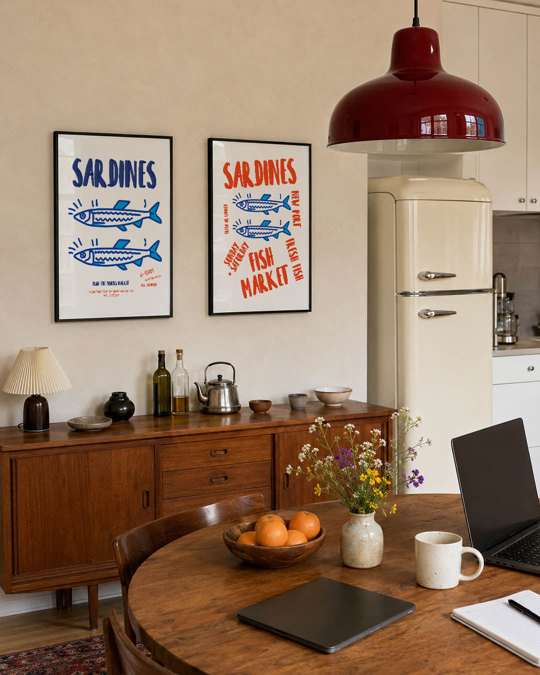 Visuele vissen Posterset